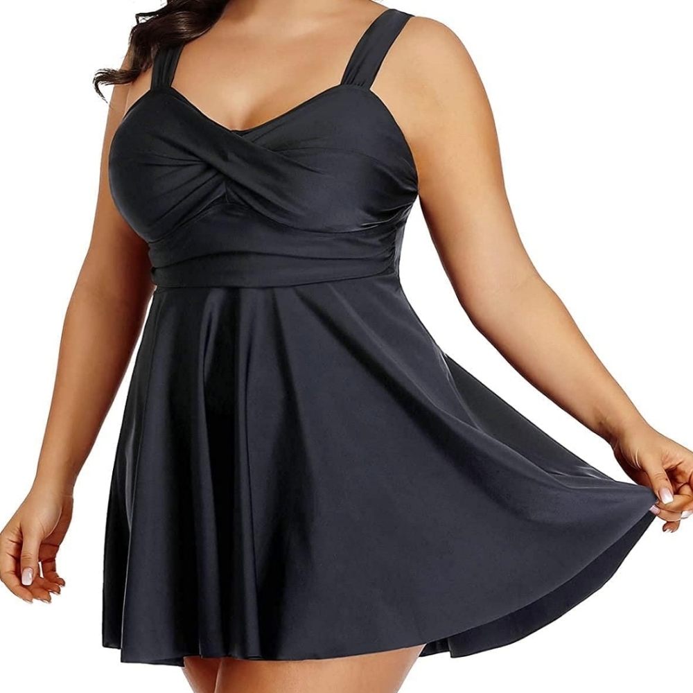 AQUA EVE 2 Piece Tankini w/ Boy Shorts